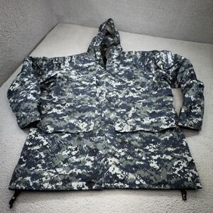 US Navy Coat Men 2XLT Blue Parka Digital Camo Gore-Tex Polartec Lined NWU Type I